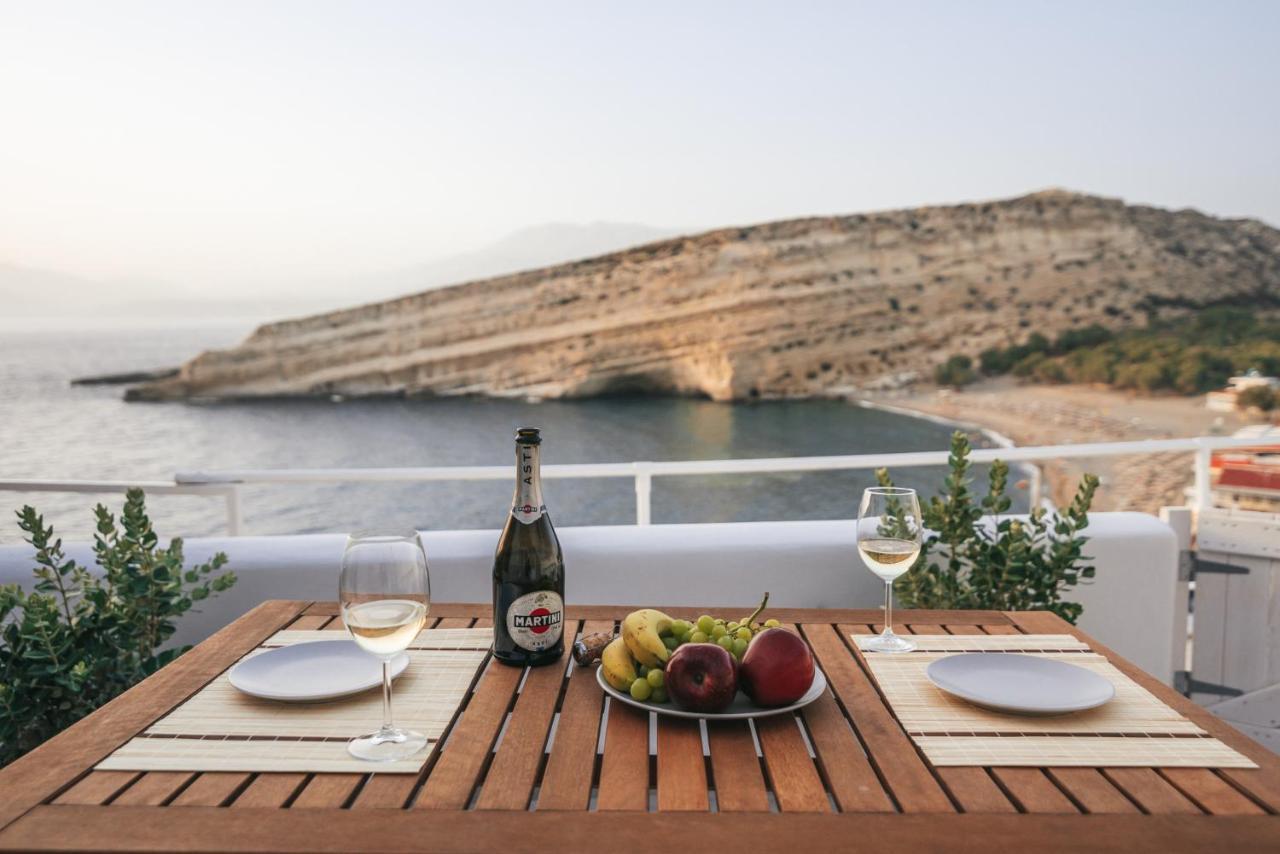 Nostos Cave Seaview Apartment มาตาลา ภายนอก รูปภาพ